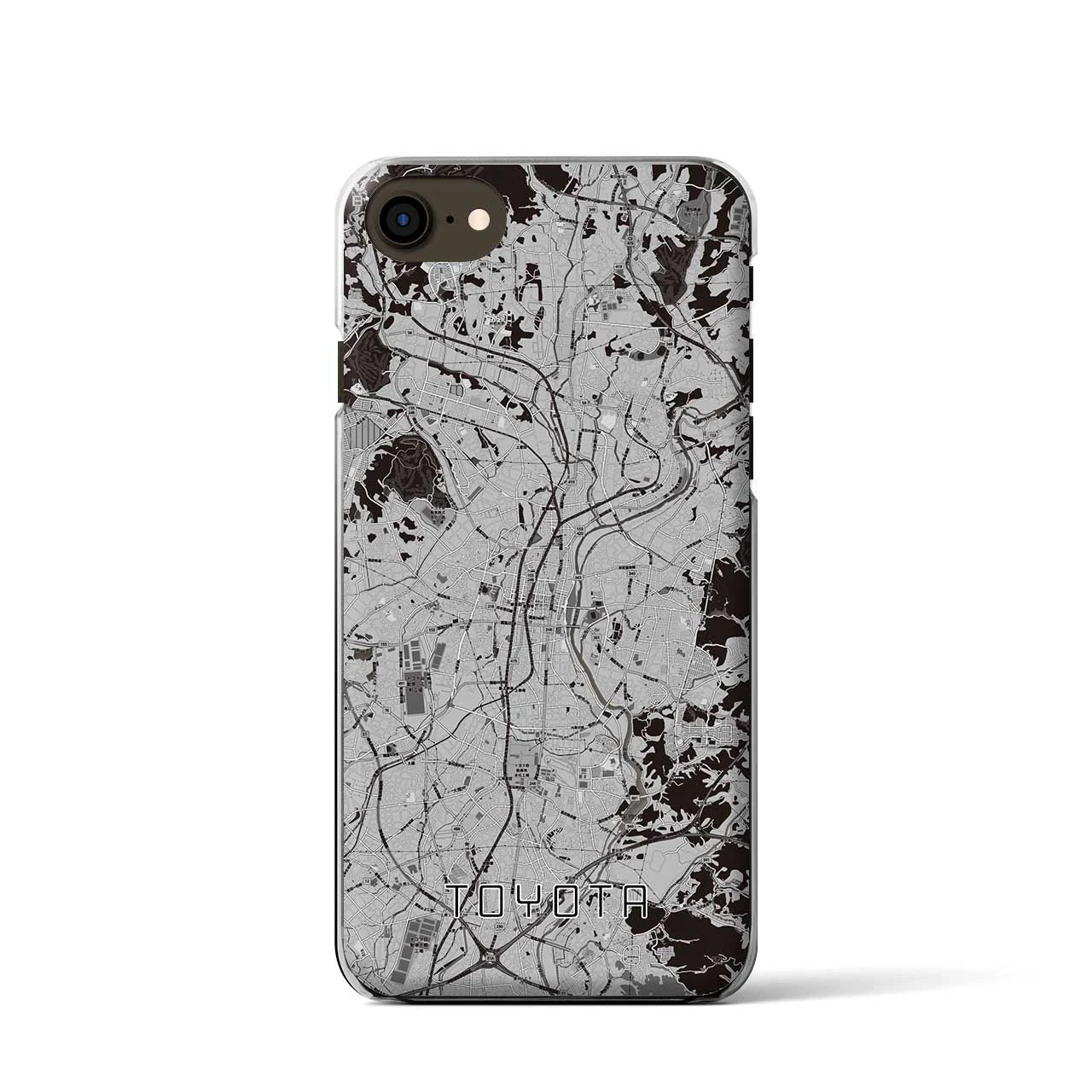 【豊田(愛知県)】地図柄iPhoneケース(クリアタイプ)