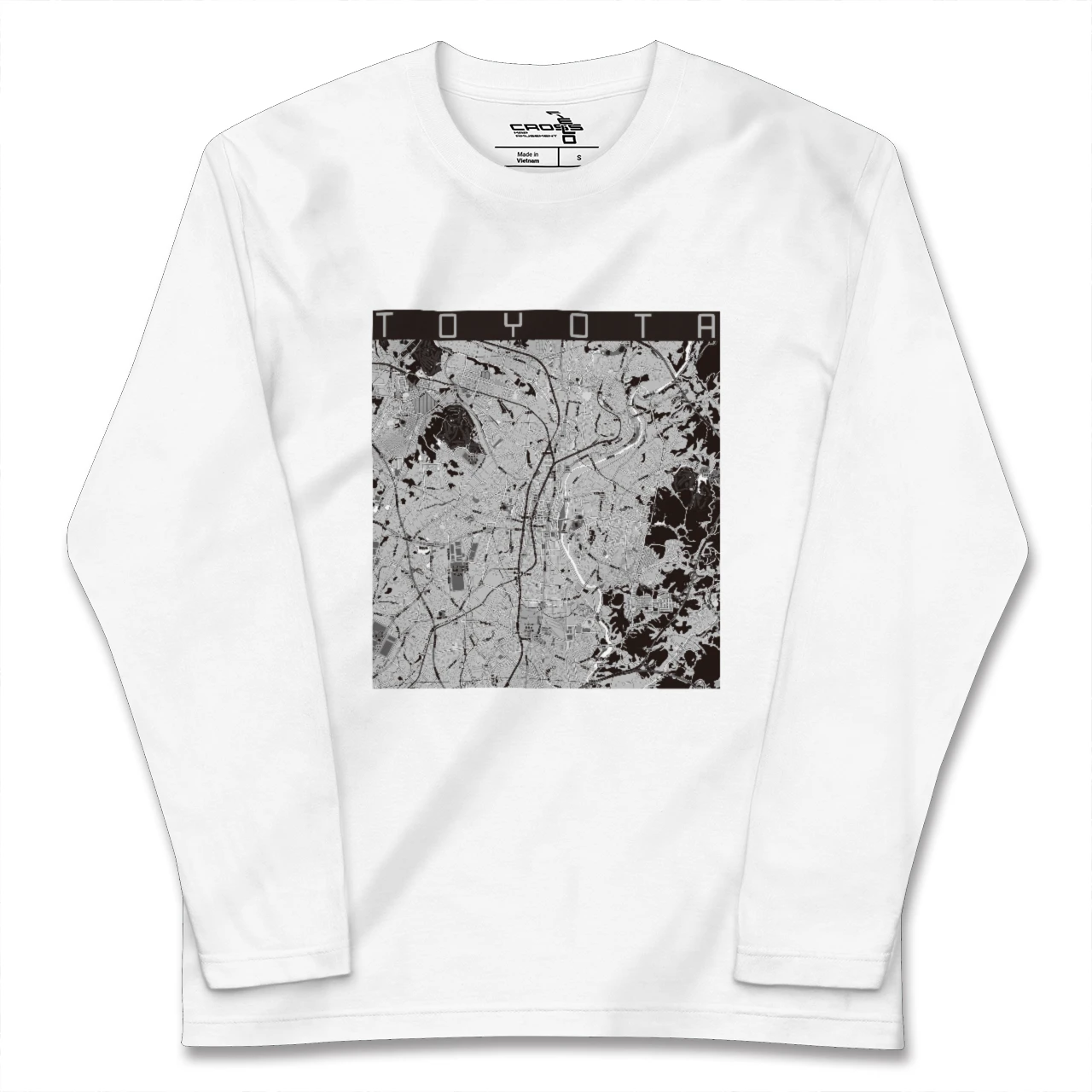 【豊田(愛知県)(愛知県)】地図柄ロングスリーブTシャツ