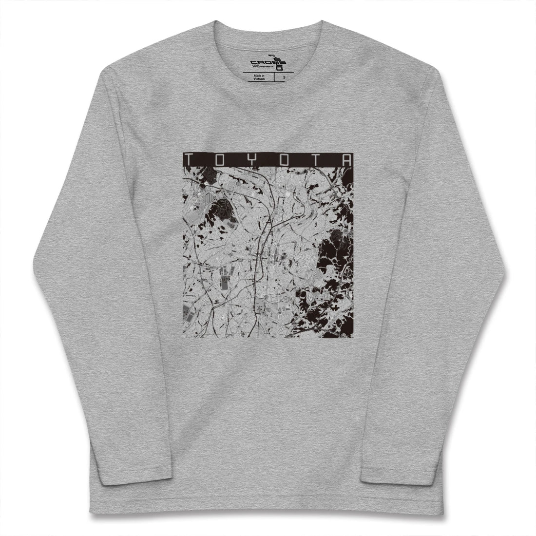 【豊田(愛知県)(愛知県)】地図柄ロングスリーブTシャツ