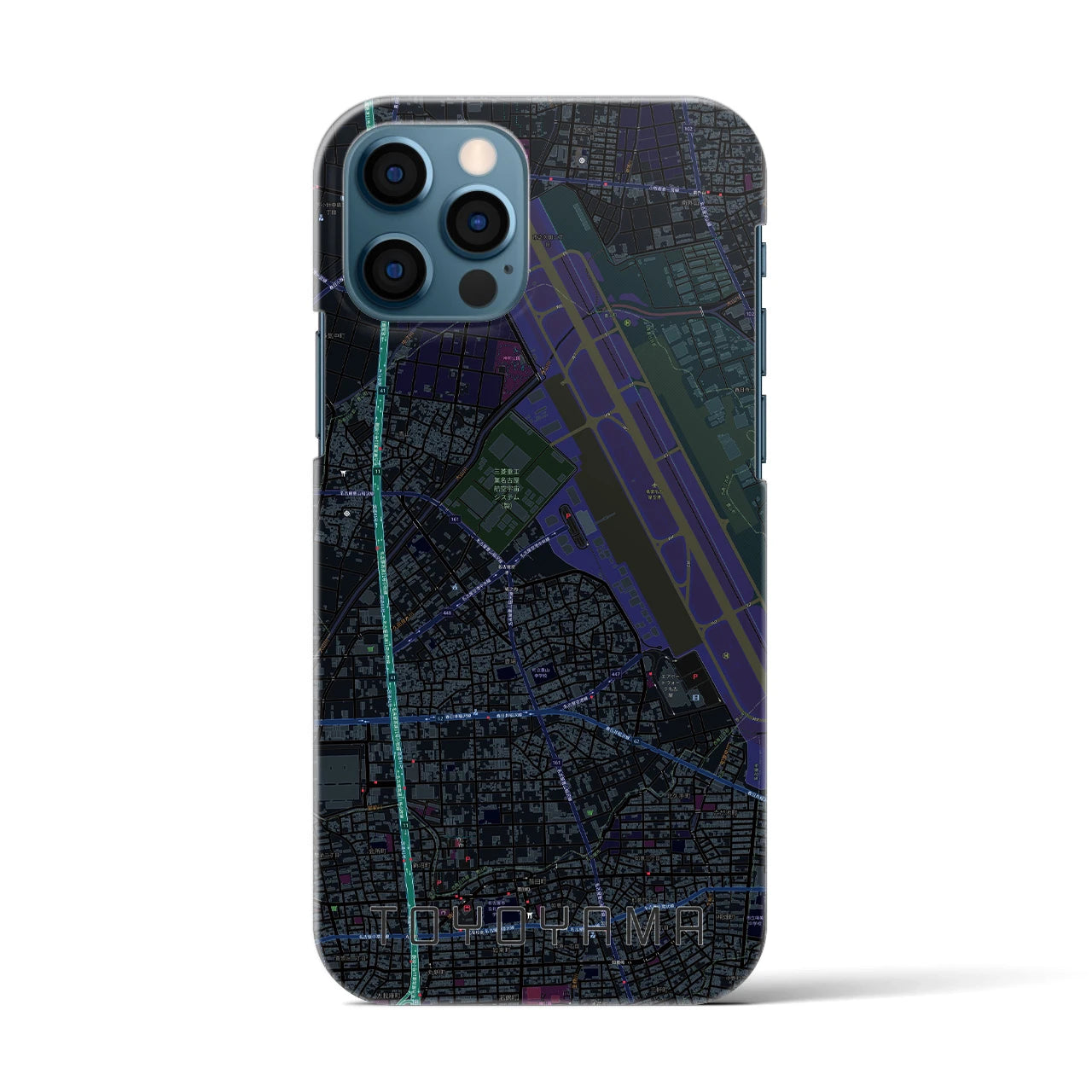 【豊山(愛知県)】地図柄iPhoneケース(バックカバータイプ)