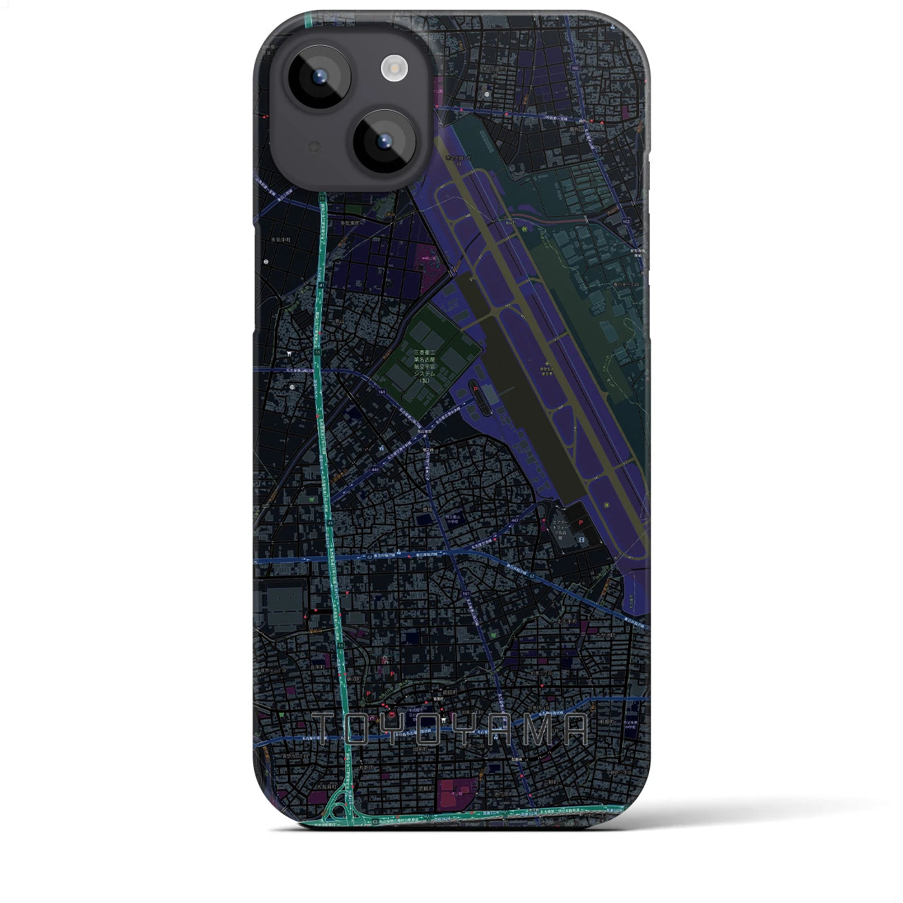 【豊山(愛知県)】地図柄iPhoneケース(バックカバータイプ)