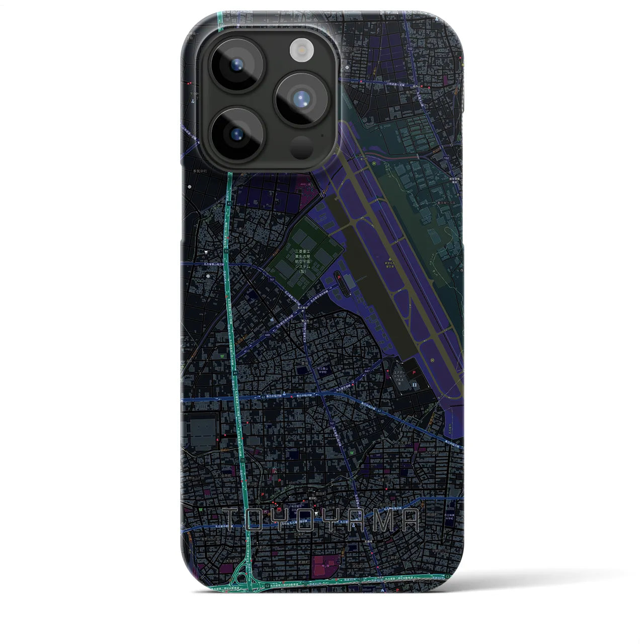 【豊山(愛知県)】地図柄iPhoneケース(バックカバータイプ)