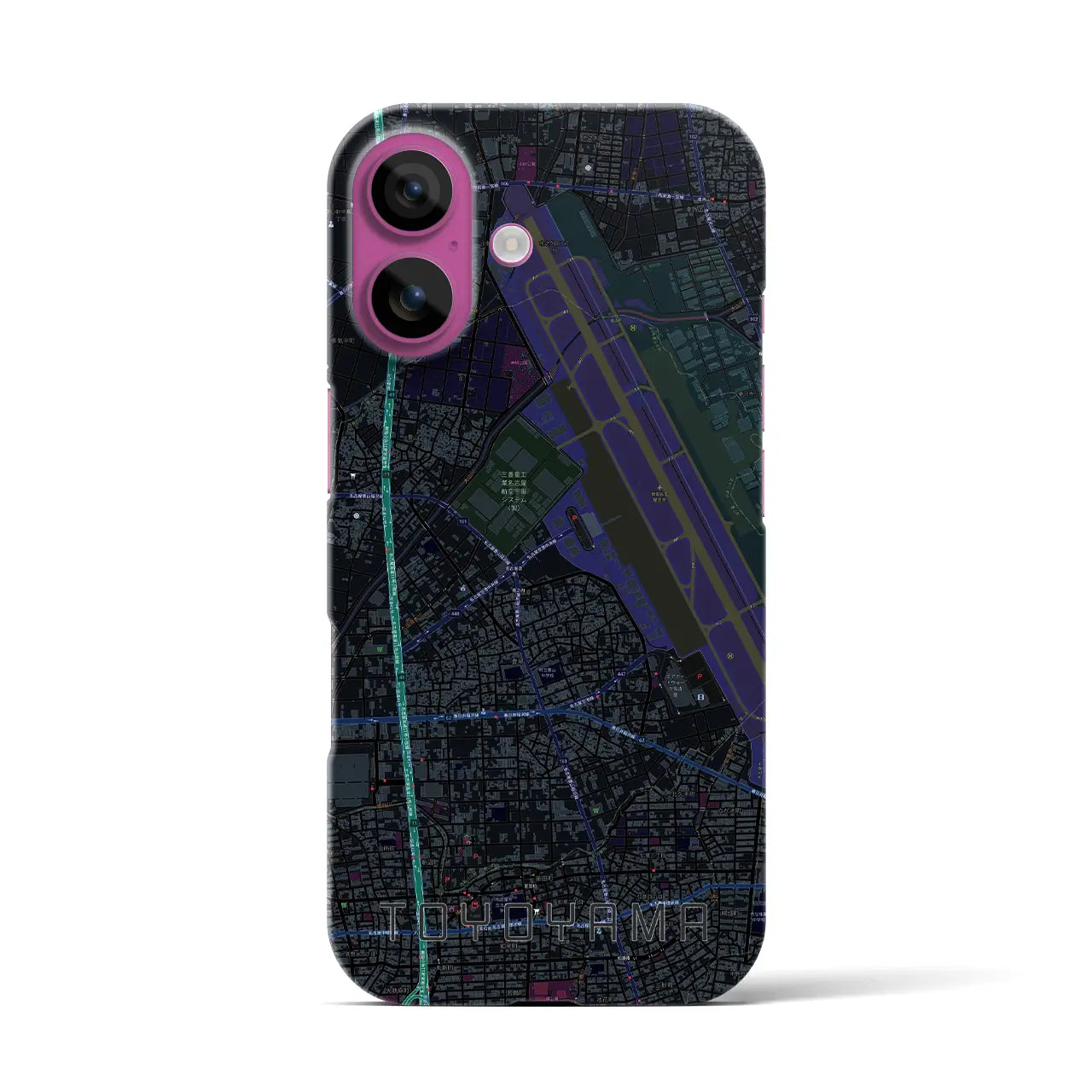 【豊山(愛知県)】地図柄iPhoneケース(バックカバータイプ)