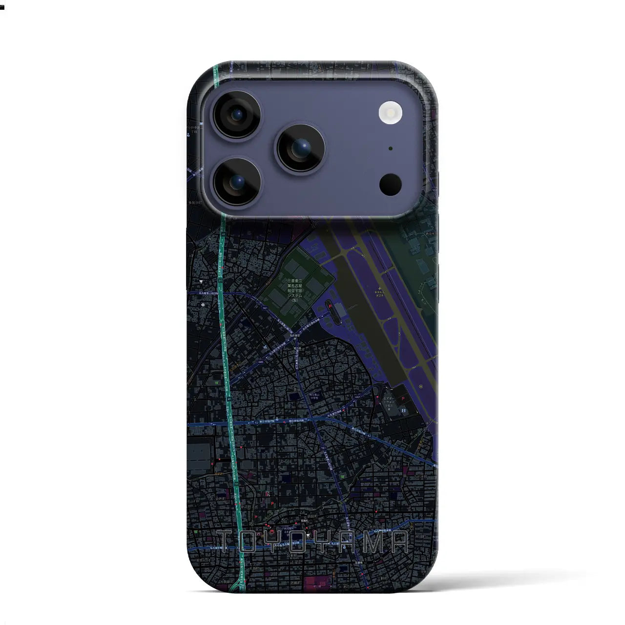 【豊山(愛知県)】地図柄iPhoneケース(バックカバータイプ)