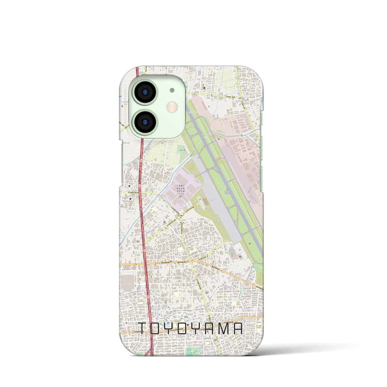 【豊山(愛知県)】地図柄iPhoneケース(バックカバータイプ)