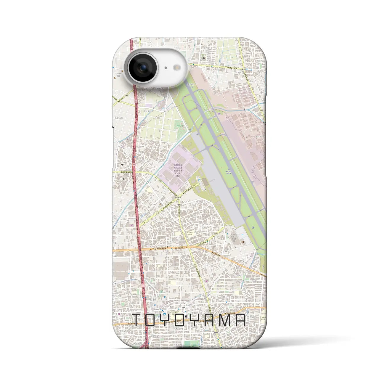 【豊山(愛知県)】地図柄iPhoneケース(バックカバータイプ)