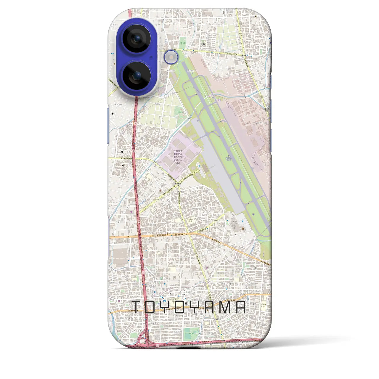 【豊山(愛知県)】地図柄iPhoneケース(バックカバータイプ)ナチュラル・iPhone 16 Pro Max 用
