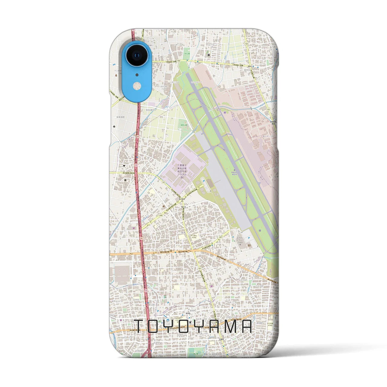 【豊山(愛知県)】地図柄iPhoneケース(バックカバータイプ)