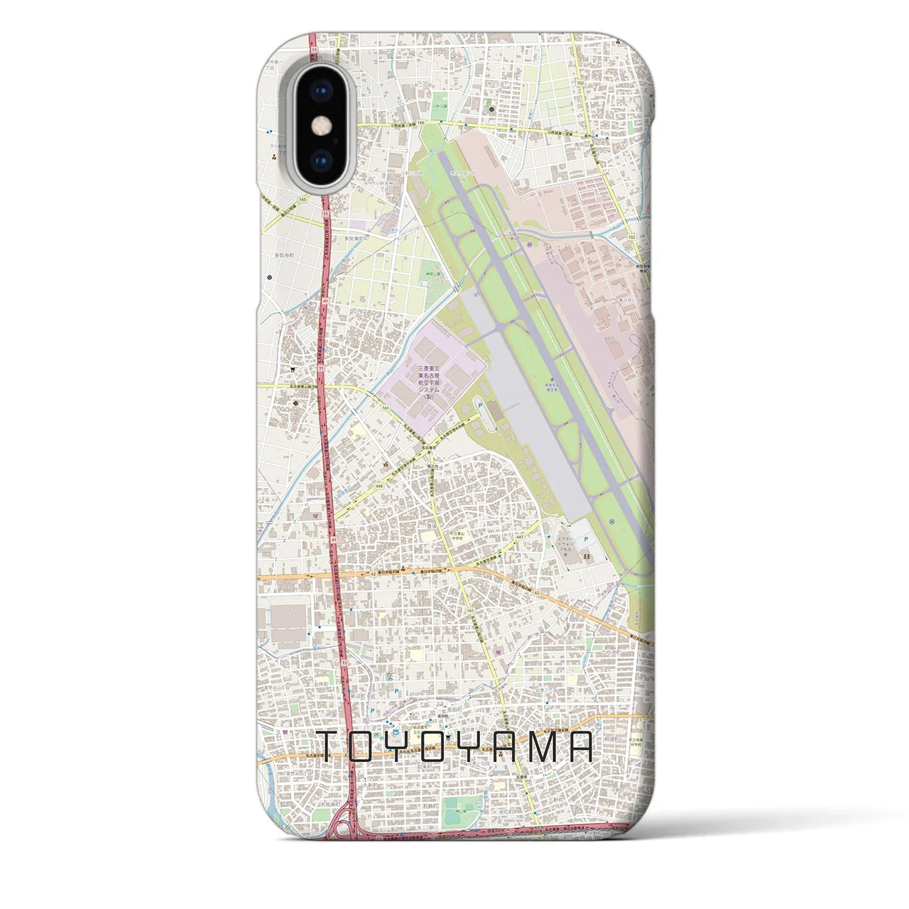 【豊山(愛知県)】地図柄iPhoneケース(バックカバータイプ)