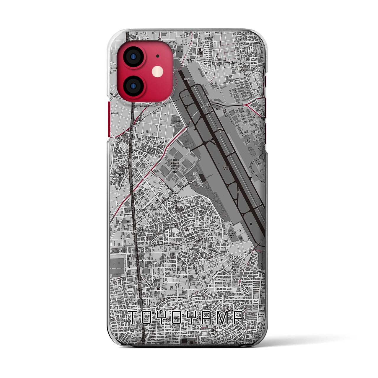 【豊山(愛知県)】地図柄iPhoneケース(クリアタイプ)