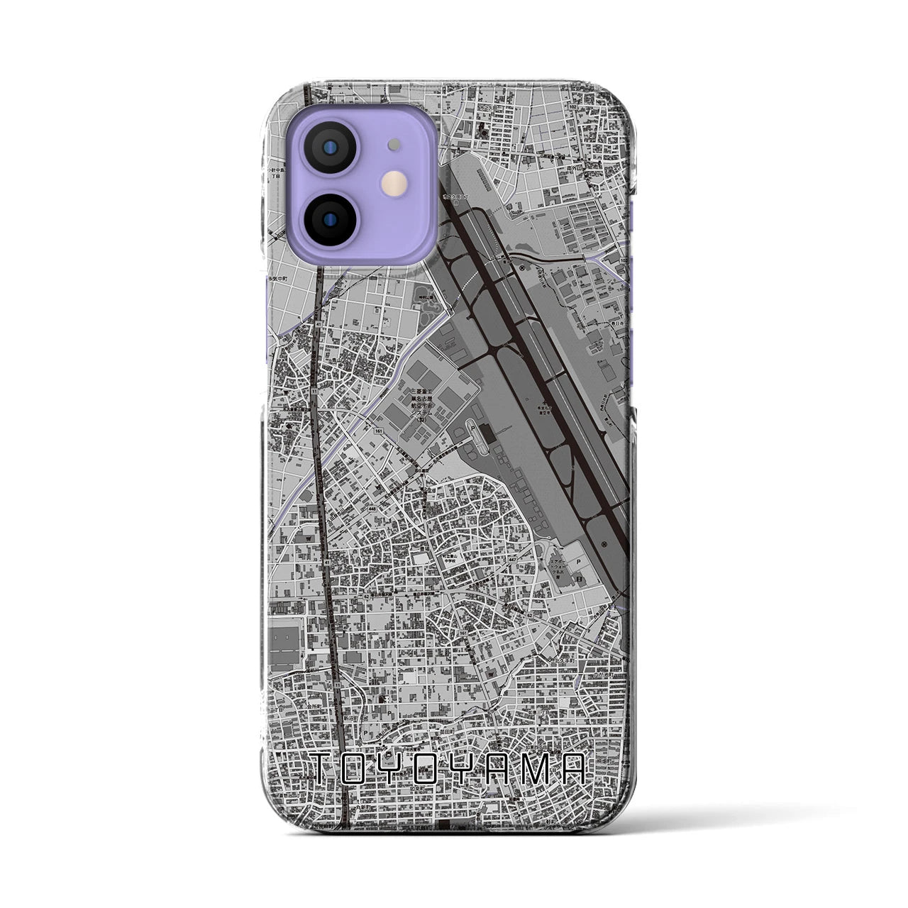 【豊山(愛知県)】地図柄iPhoneケース(クリアタイプ)