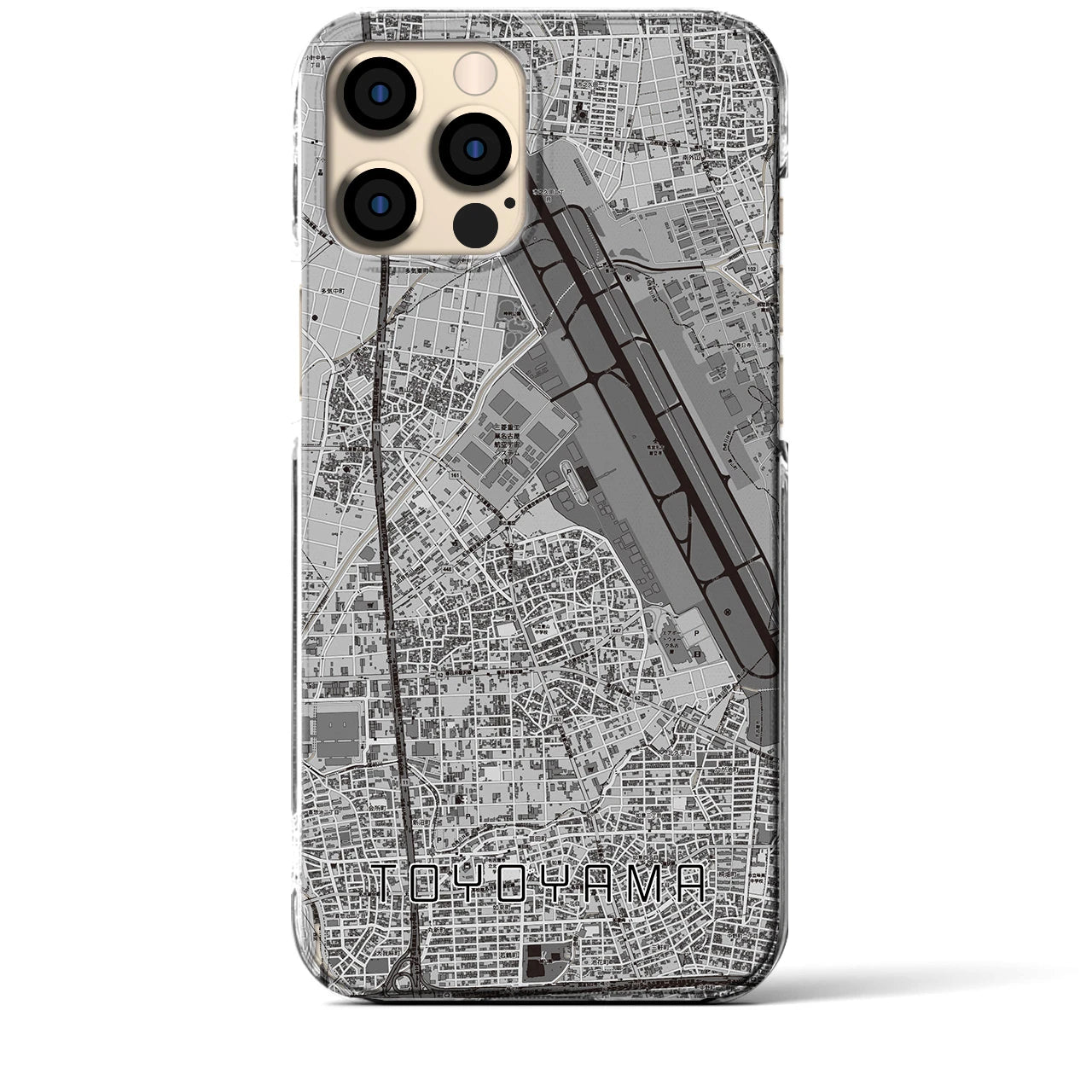 【豊山(愛知県)】地図柄iPhoneケース(クリアタイプ)