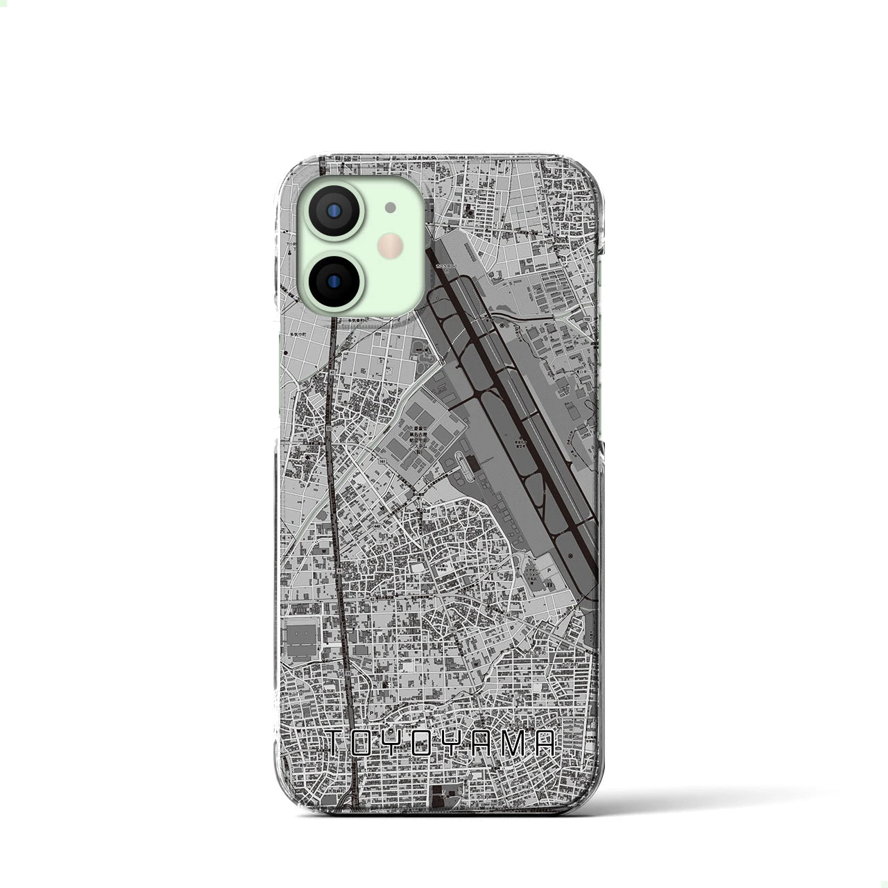 【豊山(愛知県)】地図柄iPhoneケース(クリアタイプ)