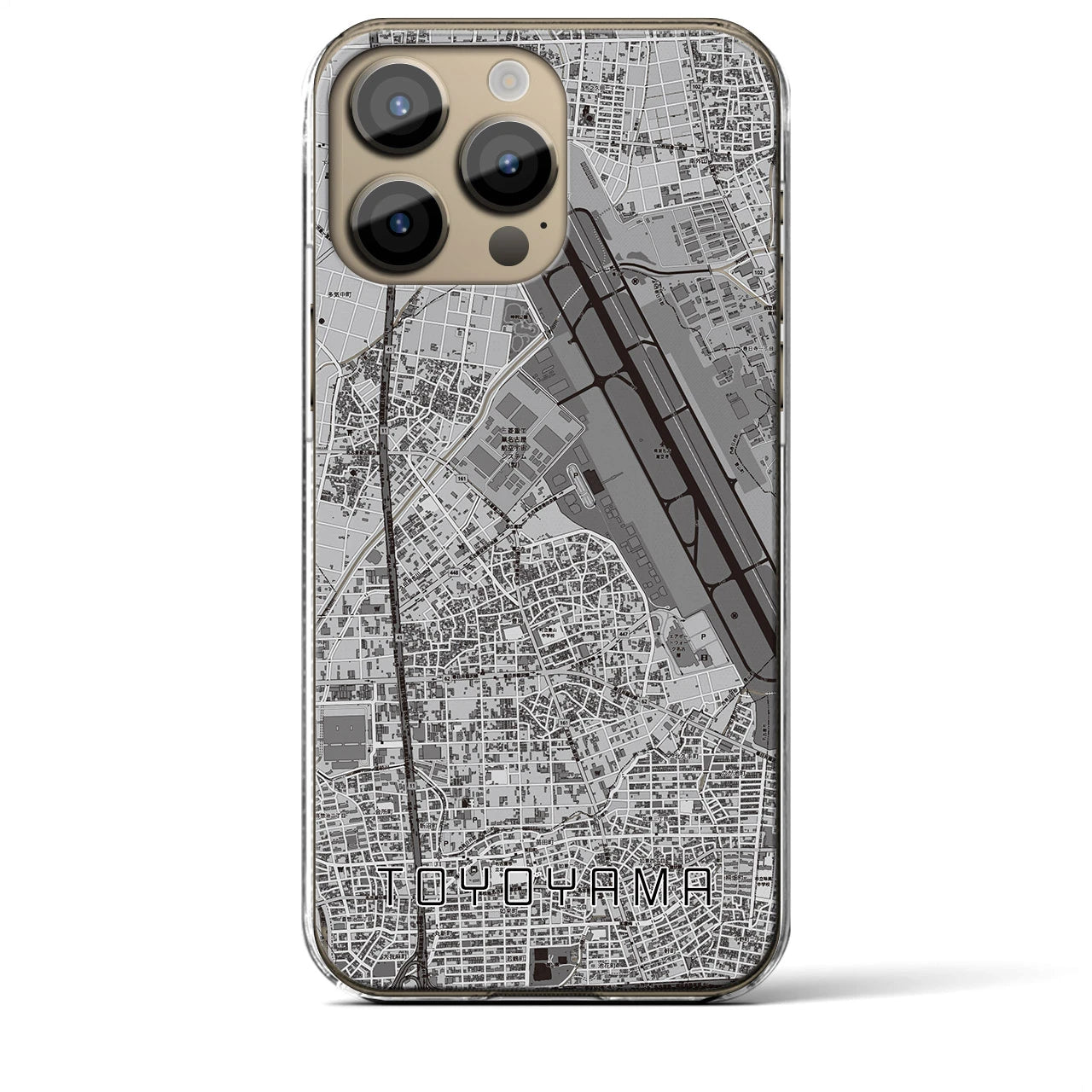 【豊山(愛知県)】地図柄iPhoneケース(クリアタイプ)