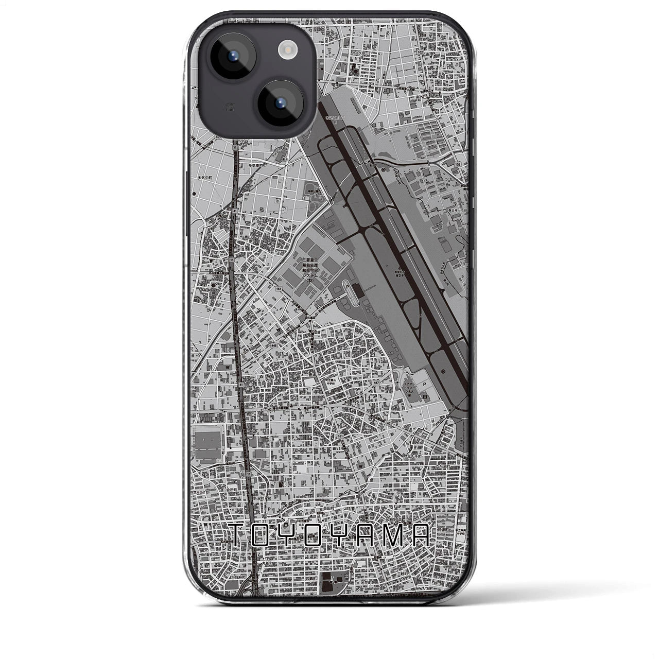 【豊山(愛知県)】地図柄iPhoneケース(クリアタイプ)
