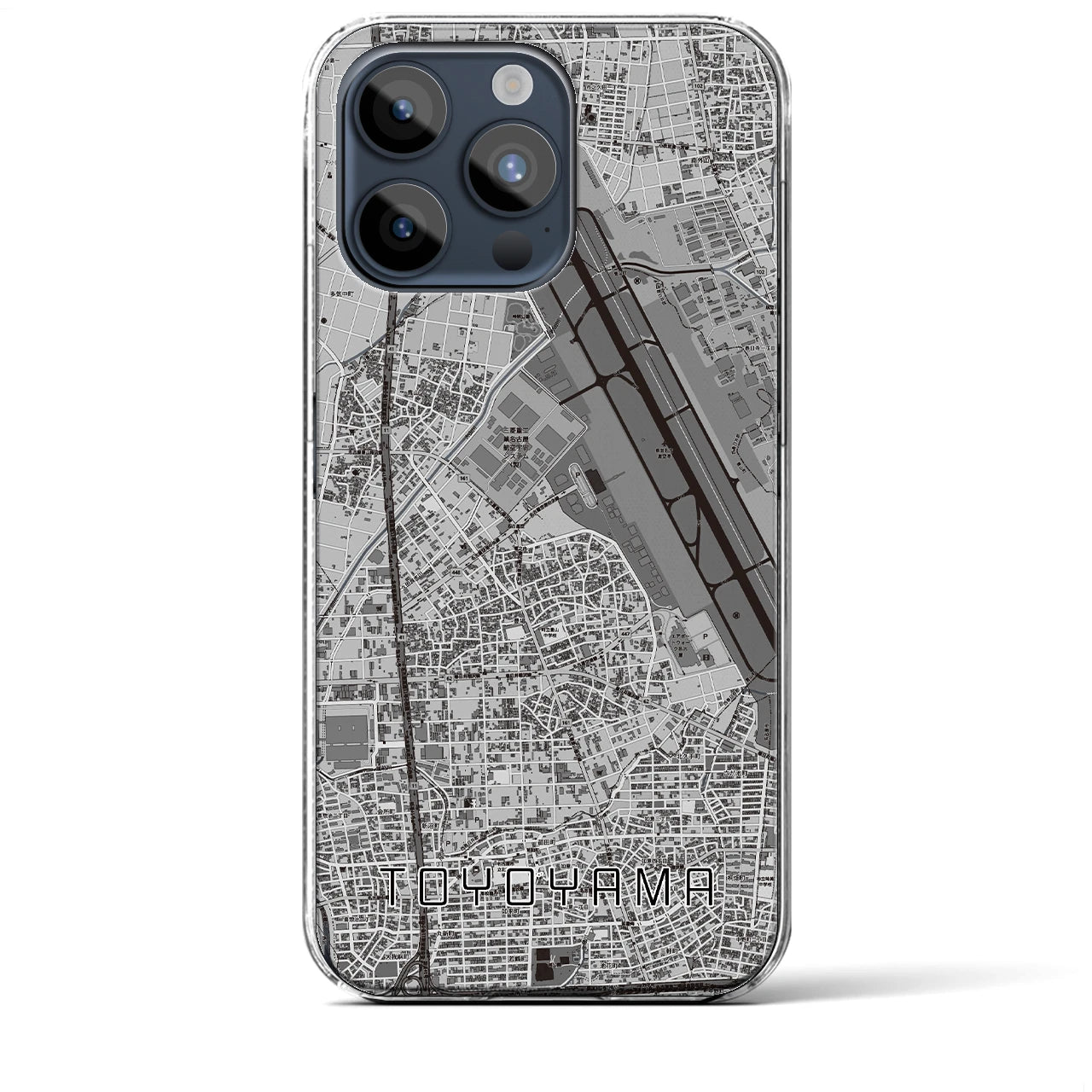 【豊山(愛知県)】地図柄iPhoneケース(クリアタイプ)