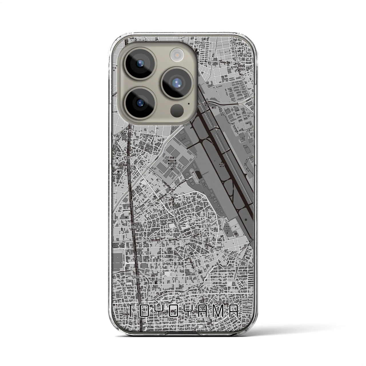 【豊山(愛知県)】地図柄iPhoneケース(クリアタイプ)