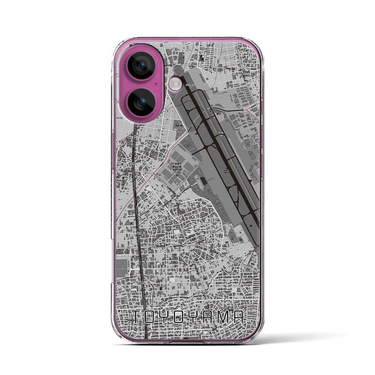 【豊山(愛知県)】地図柄iPhoneケース(クリアタイプ)