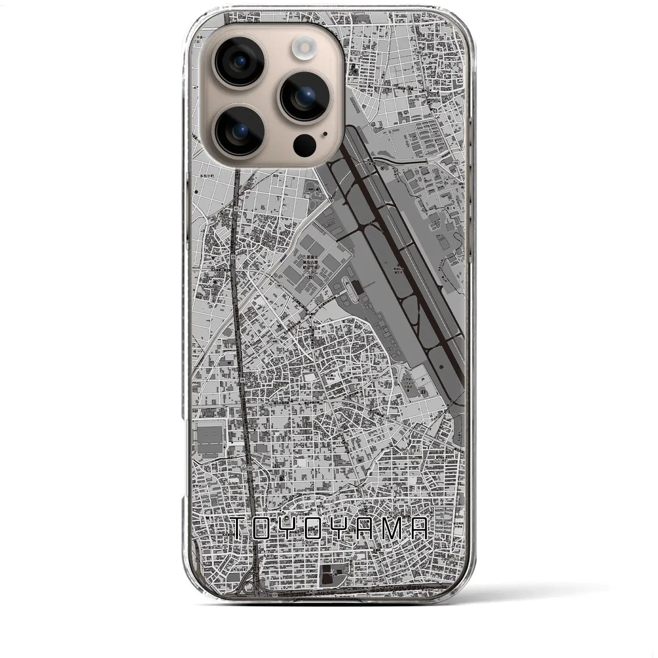 【豊山(愛知県)】地図柄iPhoneケース(クリアタイプ)