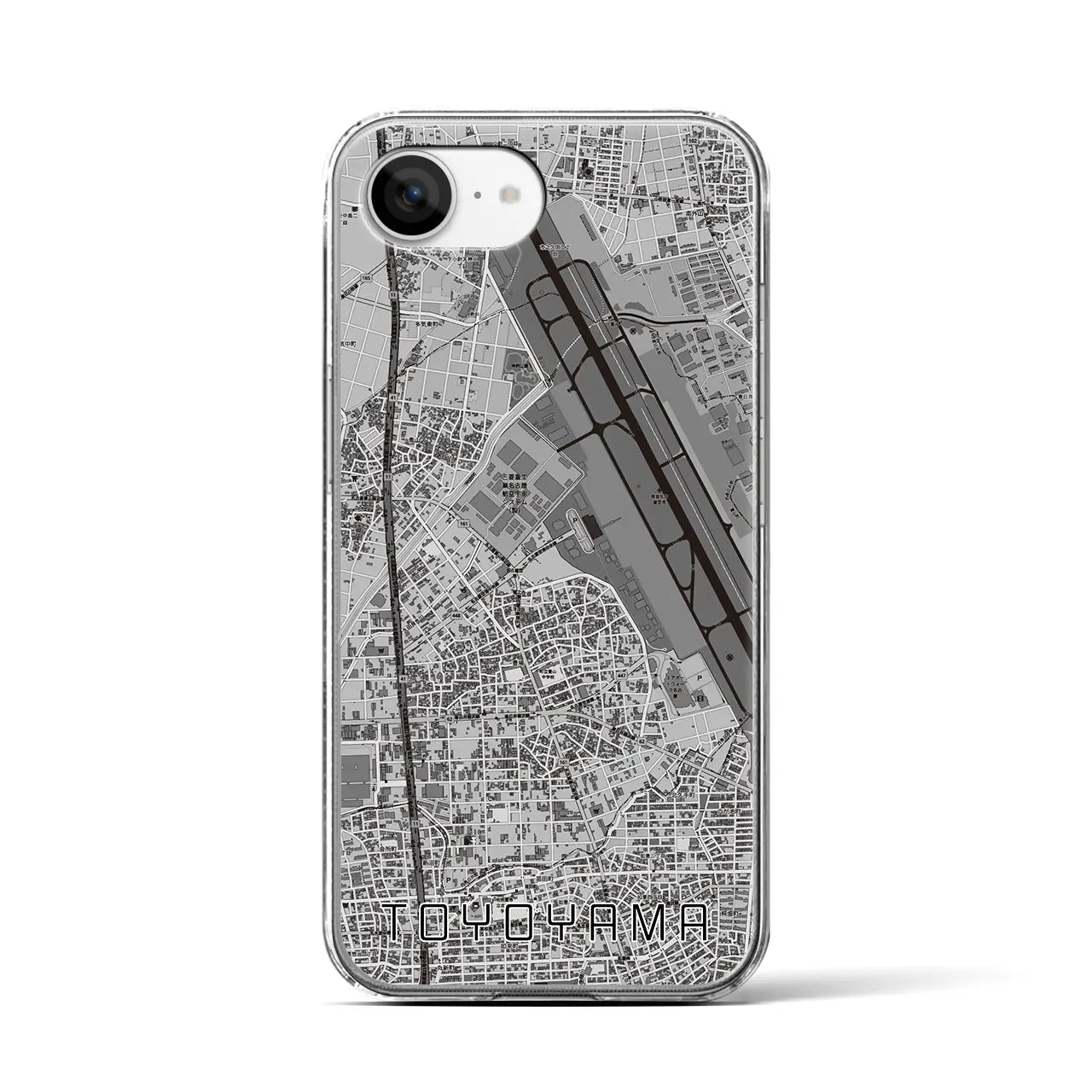 【豊山(愛知県)】地図柄iPhoneケース(クリアタイプ)