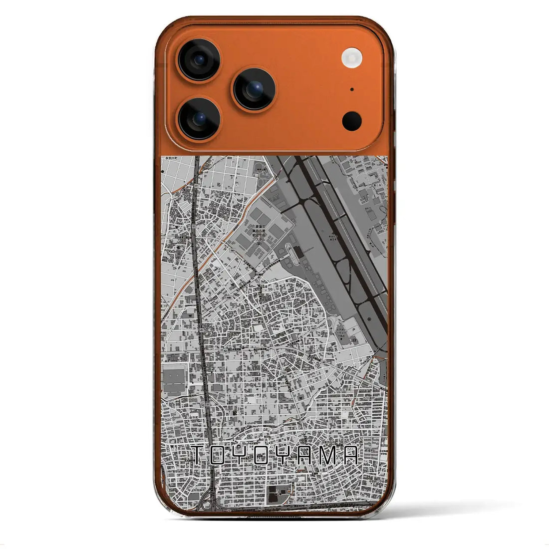 【豊山(愛知県)】地図柄iPhoneケース(クリアタイプ)