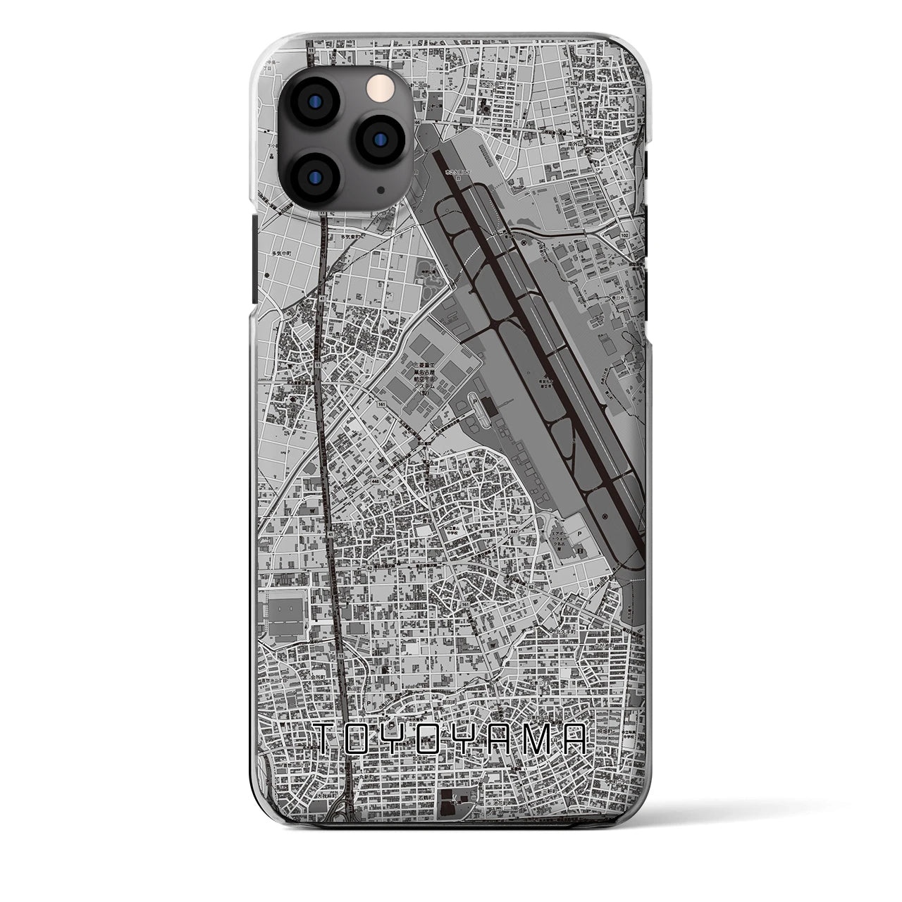 【豊山(愛知県)】地図柄iPhoneケース(クリアタイプ)