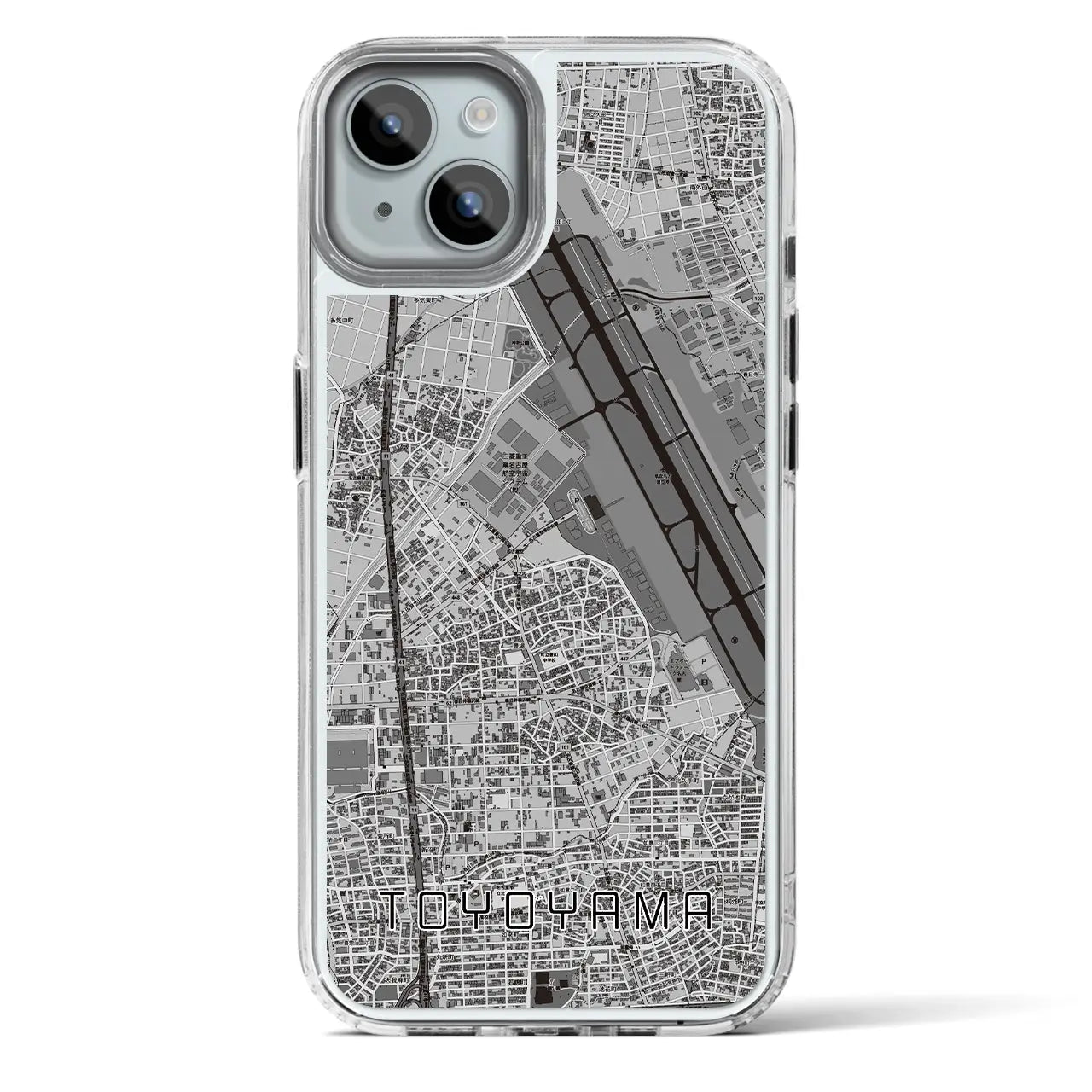 【豊山(愛知県)】地図柄iPhoneケース(MagSafeタイプ)