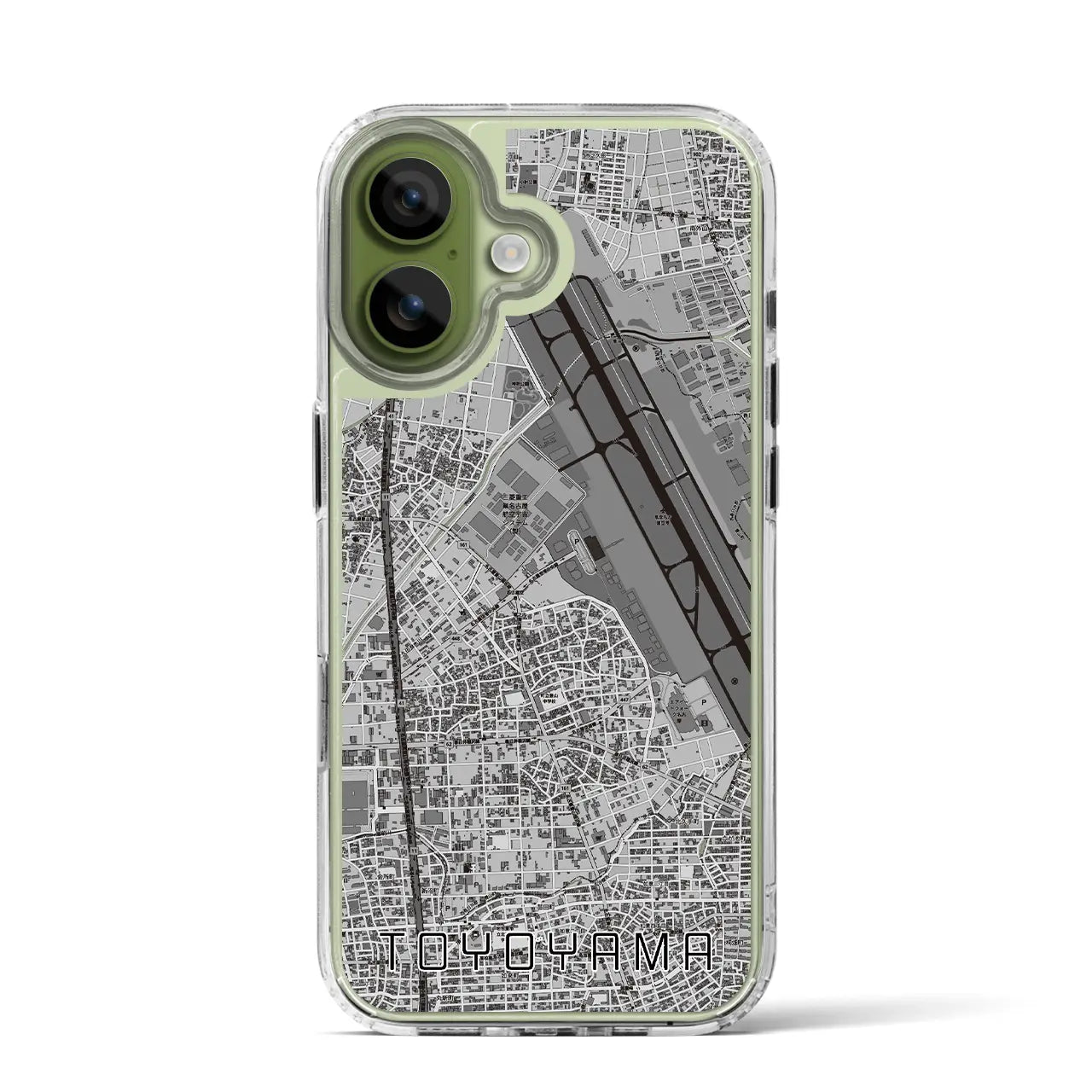 【豊山(愛知県)】地図柄iPhoneケース(MagSafeタイプ)