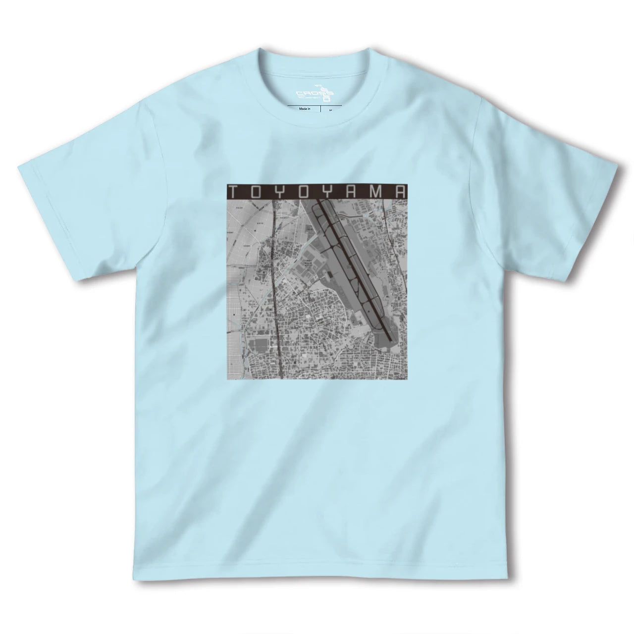 【豊山(愛知県)】地図柄ヘビーウェイトTシャツ