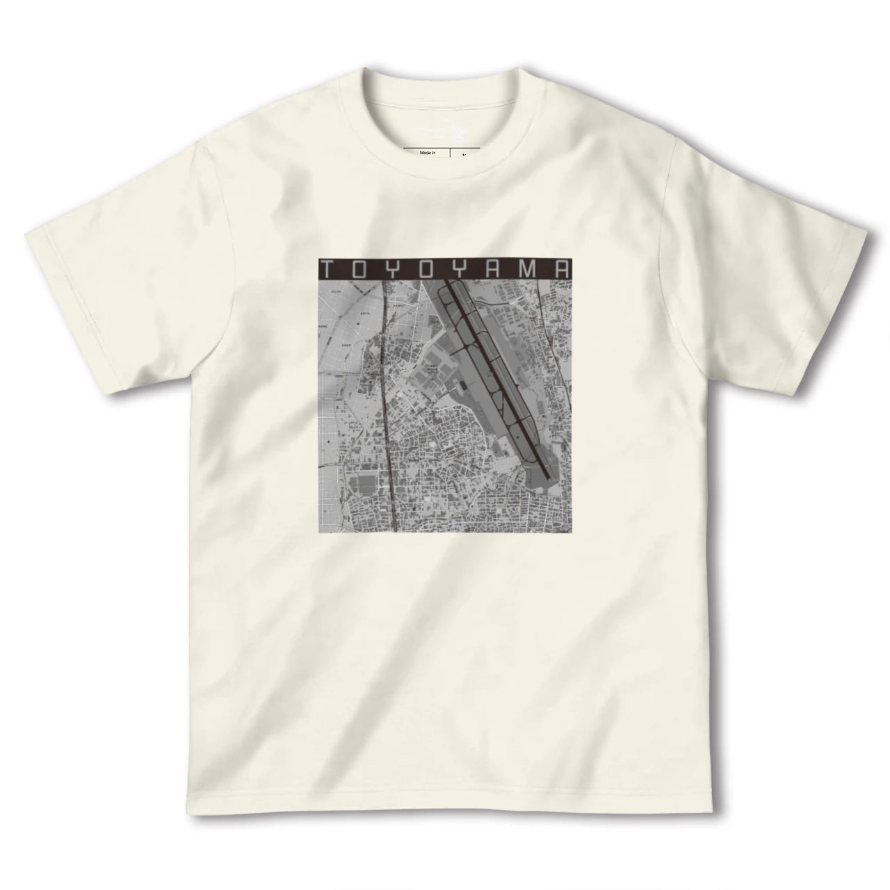 【豊山(愛知県)】地図柄ヘビーウェイトTシャツ