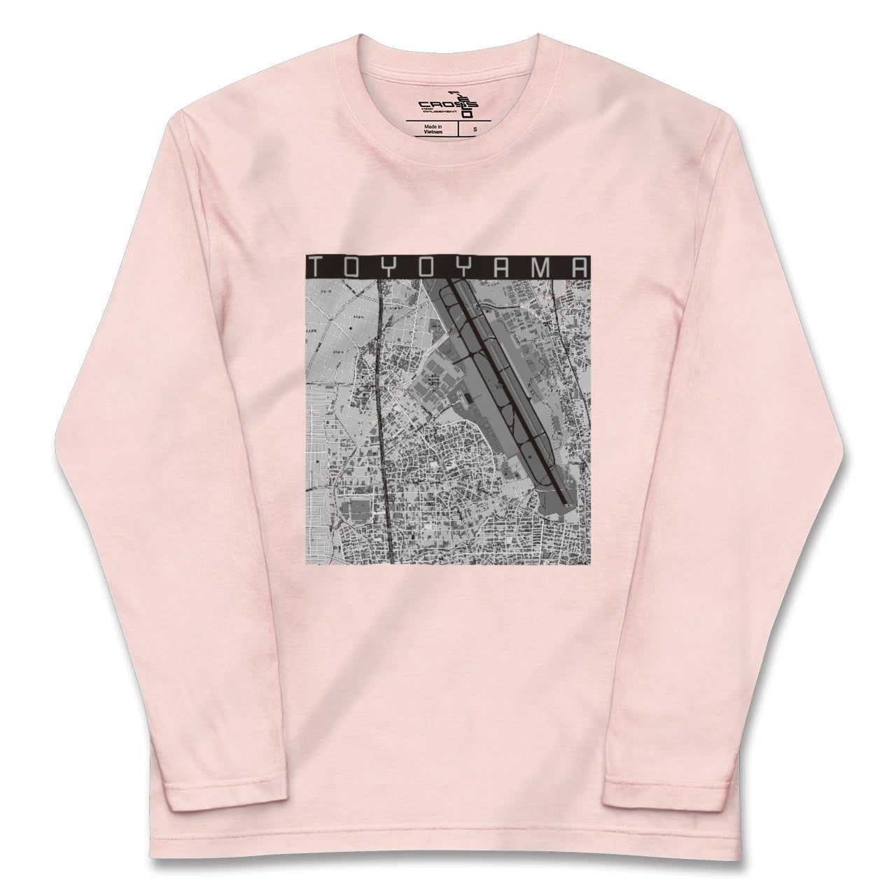 【豊山(愛知県)】地図柄ロングスリーブTシャツ