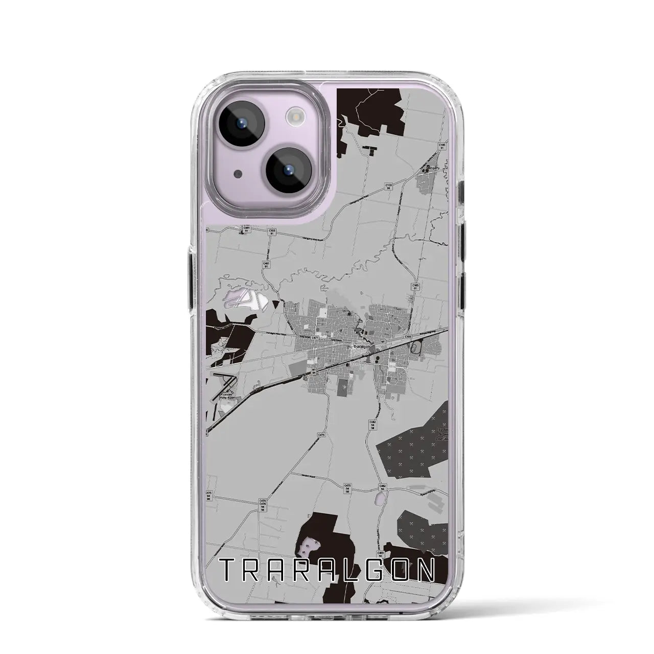 【トララルゴン(オーストラリア)】地図柄iPhoneケース(MagSafeタイプ)