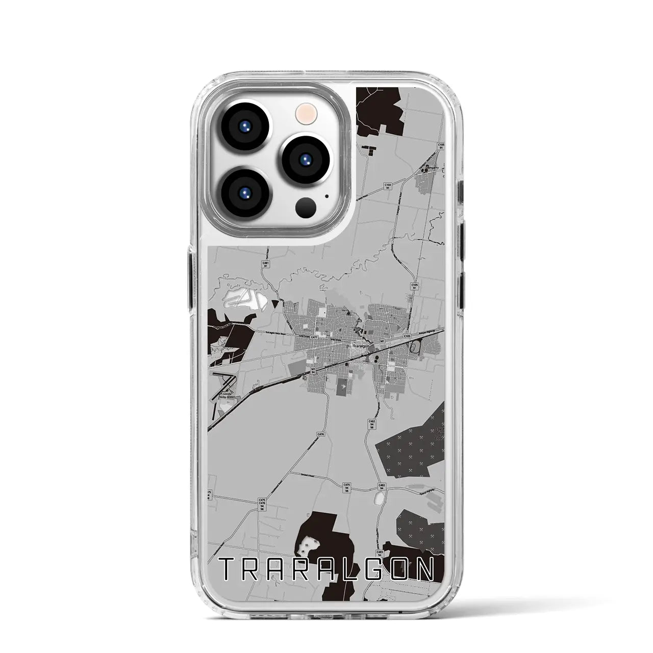 【トララルゴン(オーストラリア)】地図柄iPhoneケース(MagSafeタイプ)