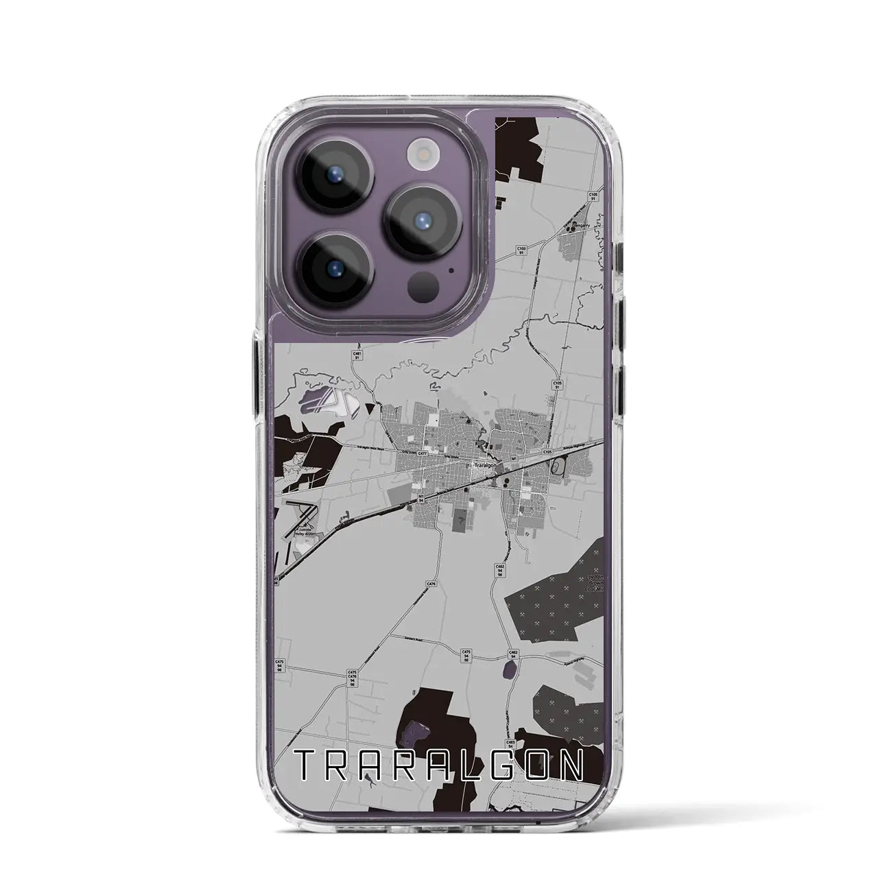 【トララルゴン(オーストラリア)】地図柄iPhoneケース(MagSafeタイプ)