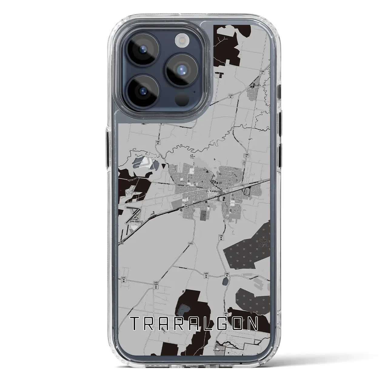 【トララルゴン(オーストラリア)】地図柄iPhoneケース(MagSafeタイプ)
