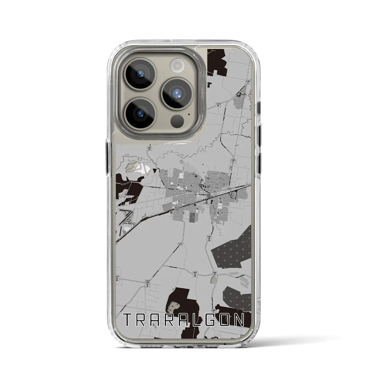 【トララルゴン(オーストラリア)】地図柄iPhoneケース(MagSafeタイプ)