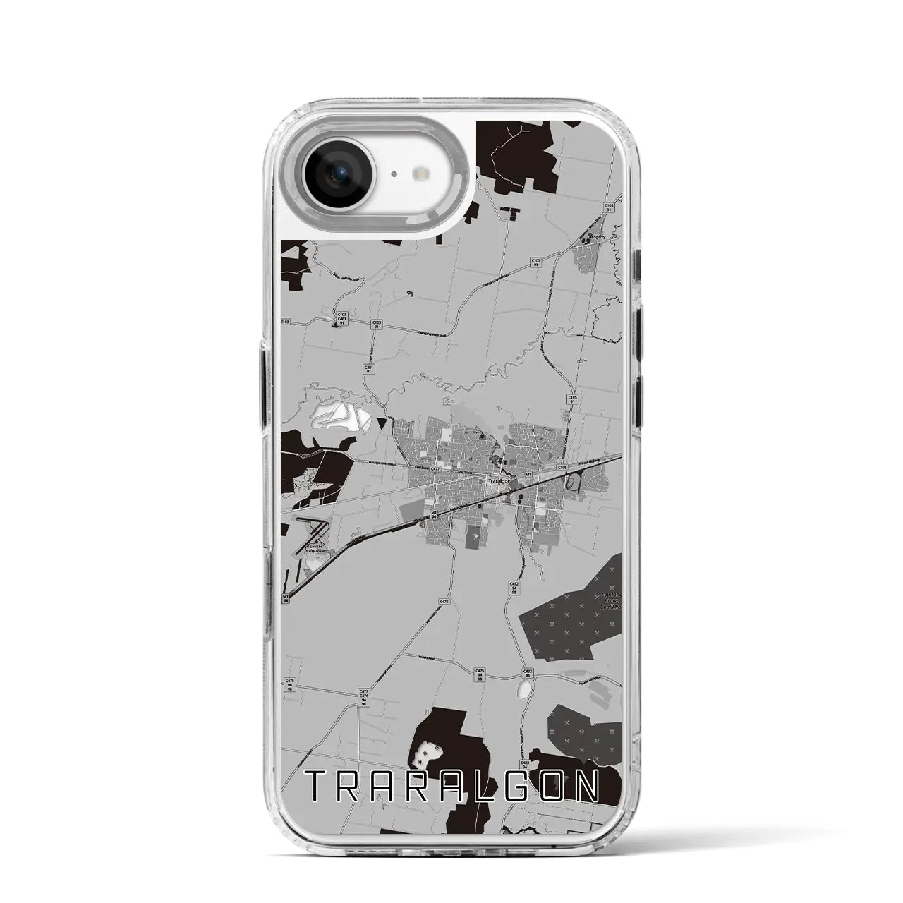 【トララルゴン(オーストラリア)】地図柄iPhoneケース(MagSafeタイプ)