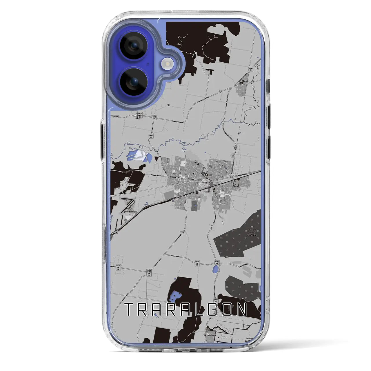 【トララルゴン(オーストラリア)】地図柄iPhoneケース(MagSafeタイプ)