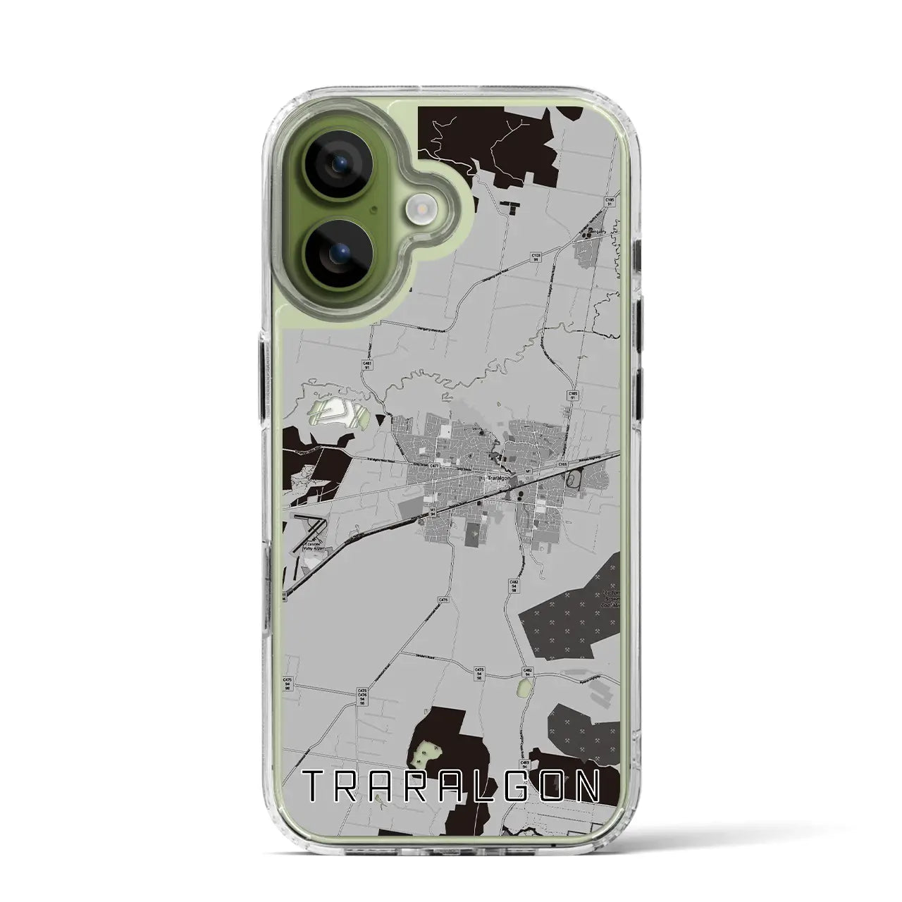 【トララルゴン(オーストラリア)】地図柄iPhoneケース(MagSafeタイプ)