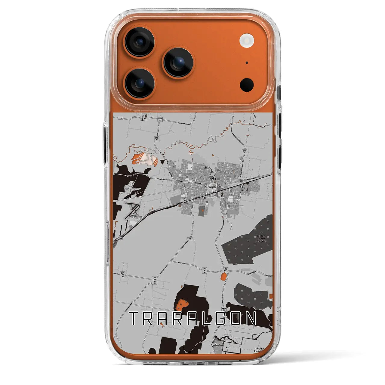 【トララルゴン(オーストラリア)】地図柄iPhoneケース(MagSafeタイプ)
