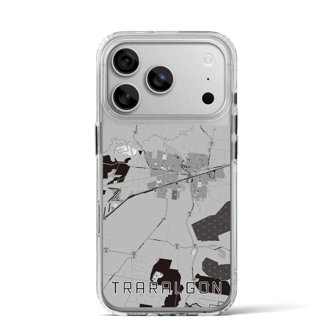 【トララルゴン(オーストラリア)】地図柄iPhoneケース(MagSafeタイプ)