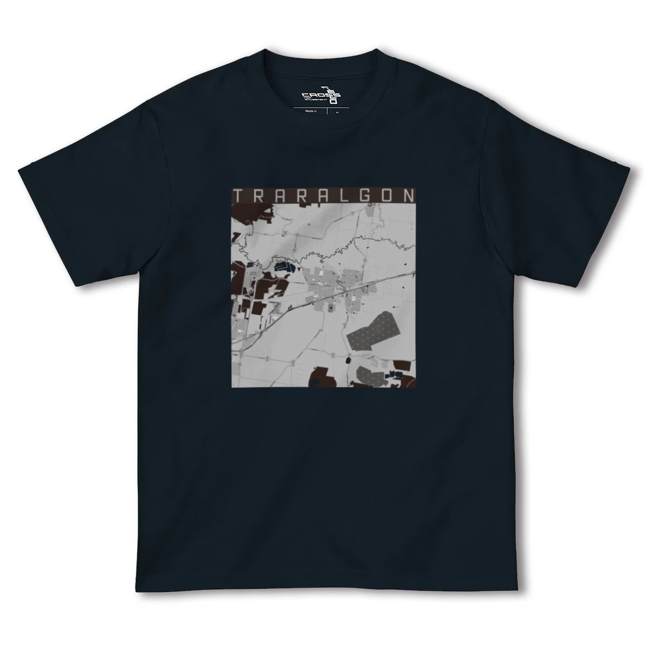 【トララルゴン(オーストラリア)】地図柄ヘビーウェイトTシャツ