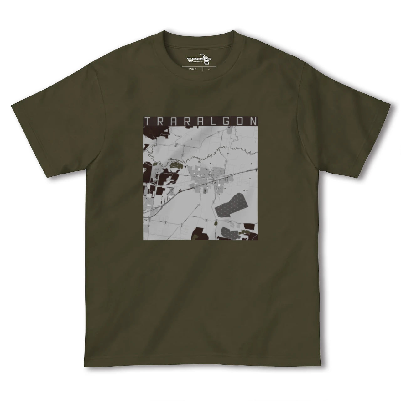 【トララルゴン(オーストラリア)】地図柄ヘビーウェイトTシャツ