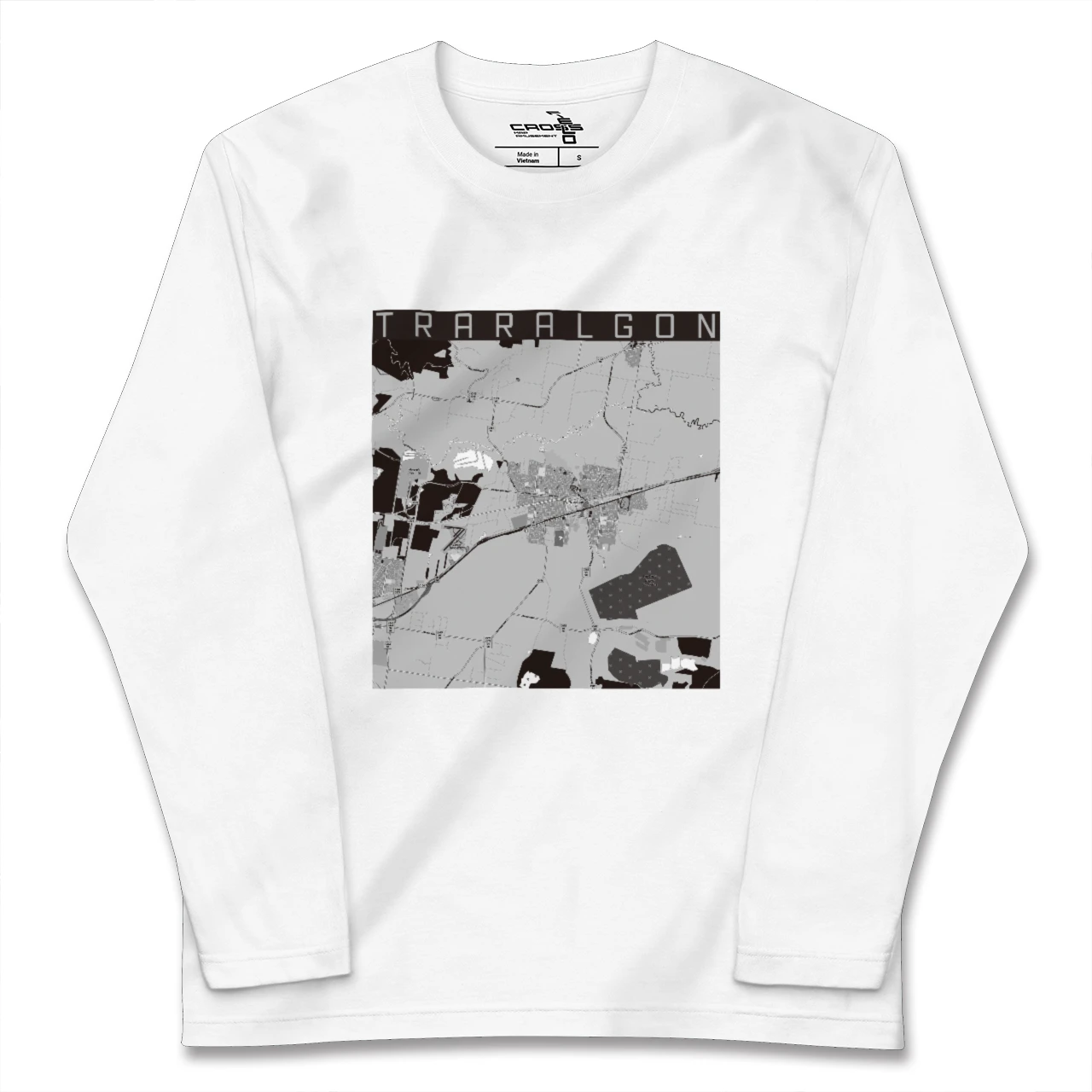 【トララルゴン(オーストラリア)】地図柄ロングスリーブTシャツ