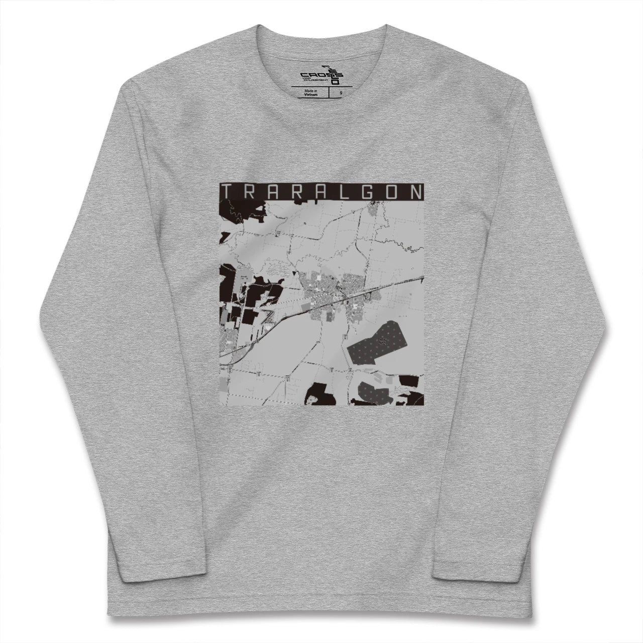 【トララルゴン(オーストラリア)】地図柄ロングスリーブTシャツ