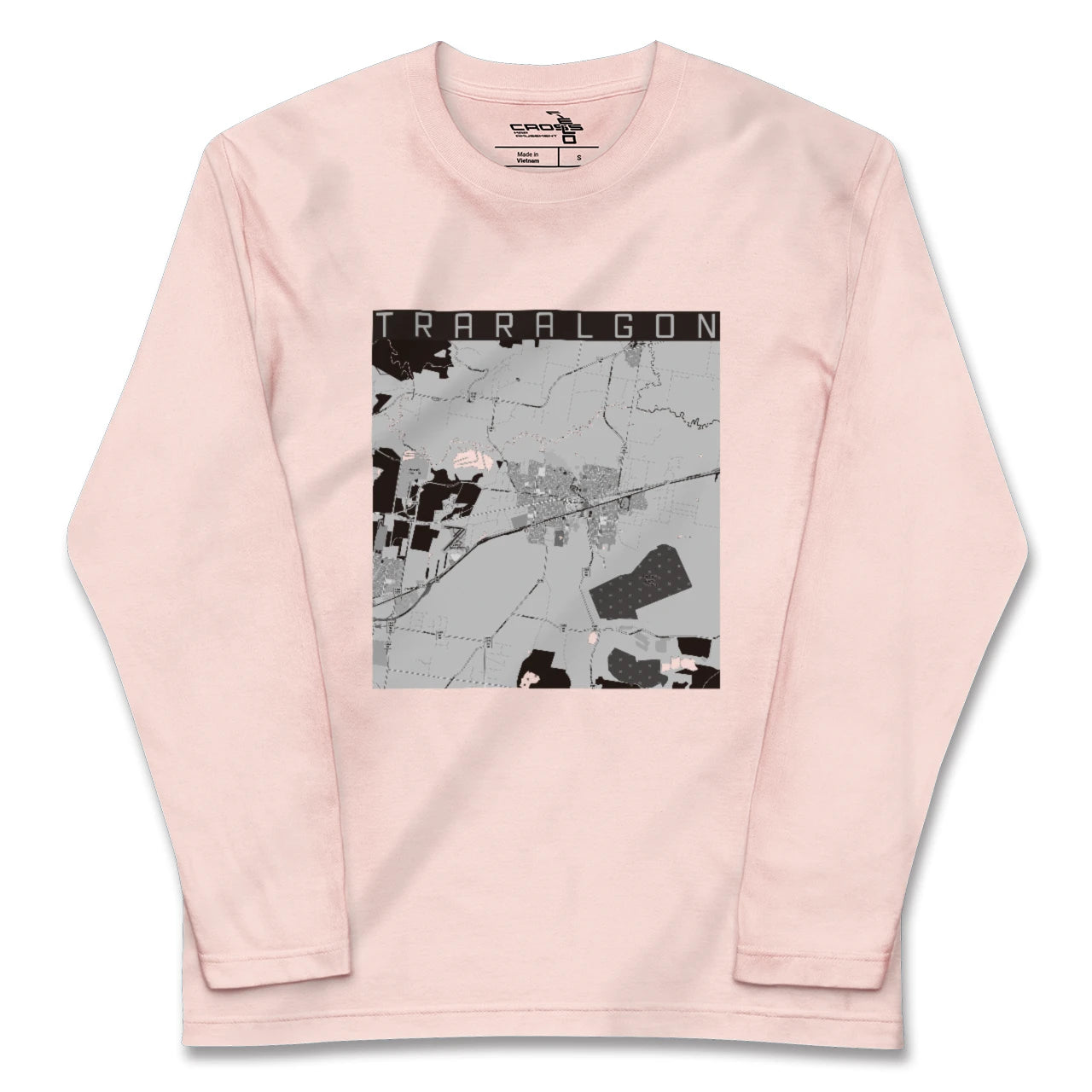 【トララルゴン(オーストラリア)】地図柄ロングスリーブTシャツ