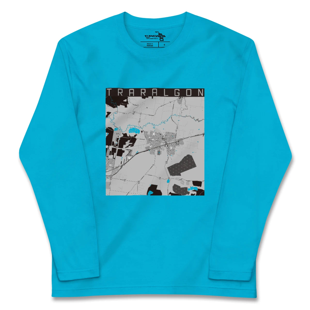 【トララルゴン(オーストラリア)】地図柄ロングスリーブTシャツ