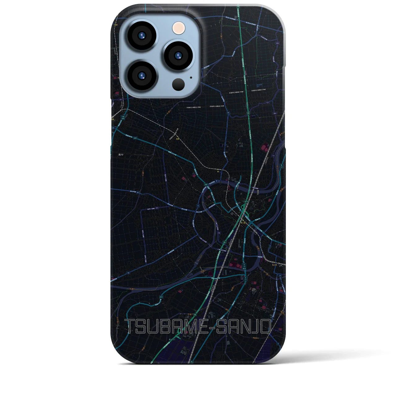 【燕三条(新潟県)】地図柄iPhoneケース(バックカバータイプ)