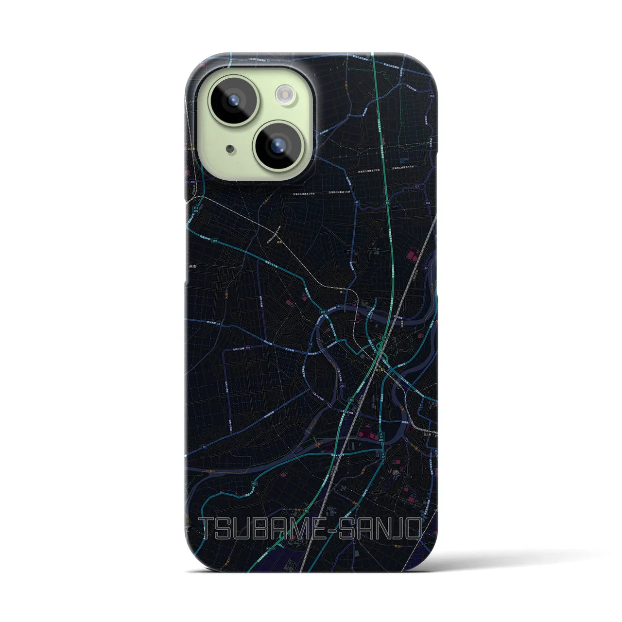 【燕三条(新潟県)】地図柄iPhoneケース(バックカバータイプ)
