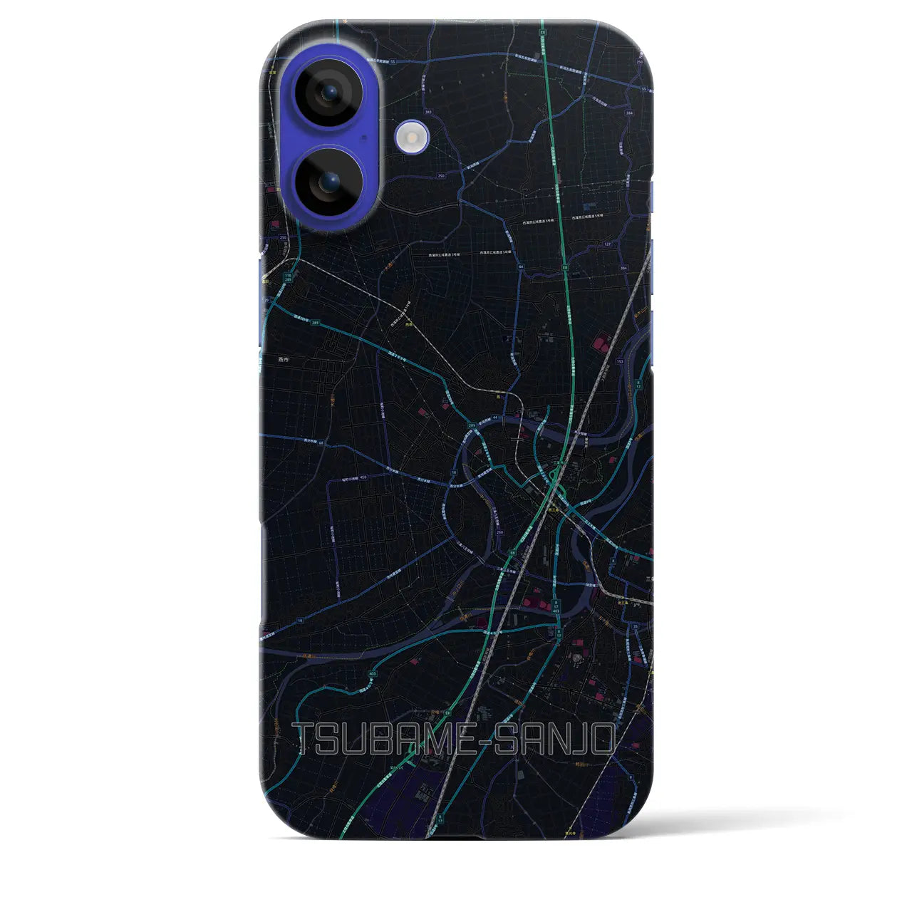 【燕三条(新潟県)】地図柄iPhoneケース(バックカバータイプ)